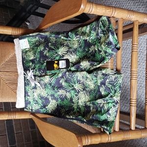 Rqqba board shorts, tropical green, size 34